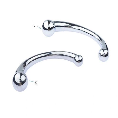 Anal Hooks 5858 Steel Elegant Double Anal Stainless Ended Hook 0130